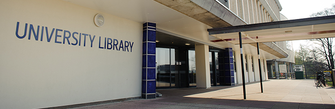 Banner image of library doors
